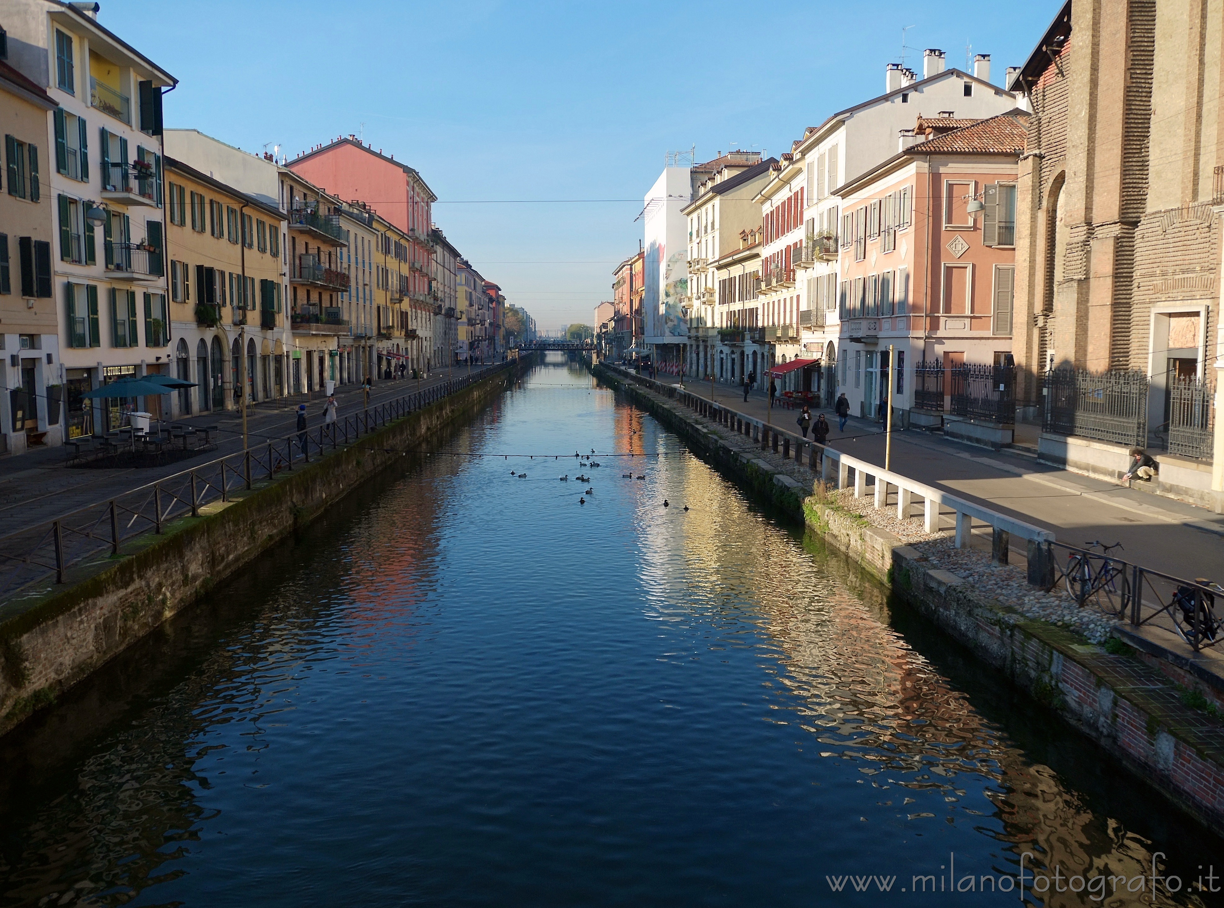 Milan (Italy) - Naviglio grande at the height of S. Maria delle Grazie al Naviglio